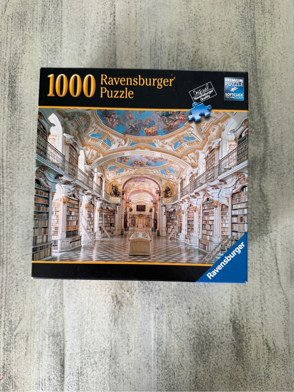 Ravensburger Ornate St.  Florian Library Puzzle with Gold and Blue Accents